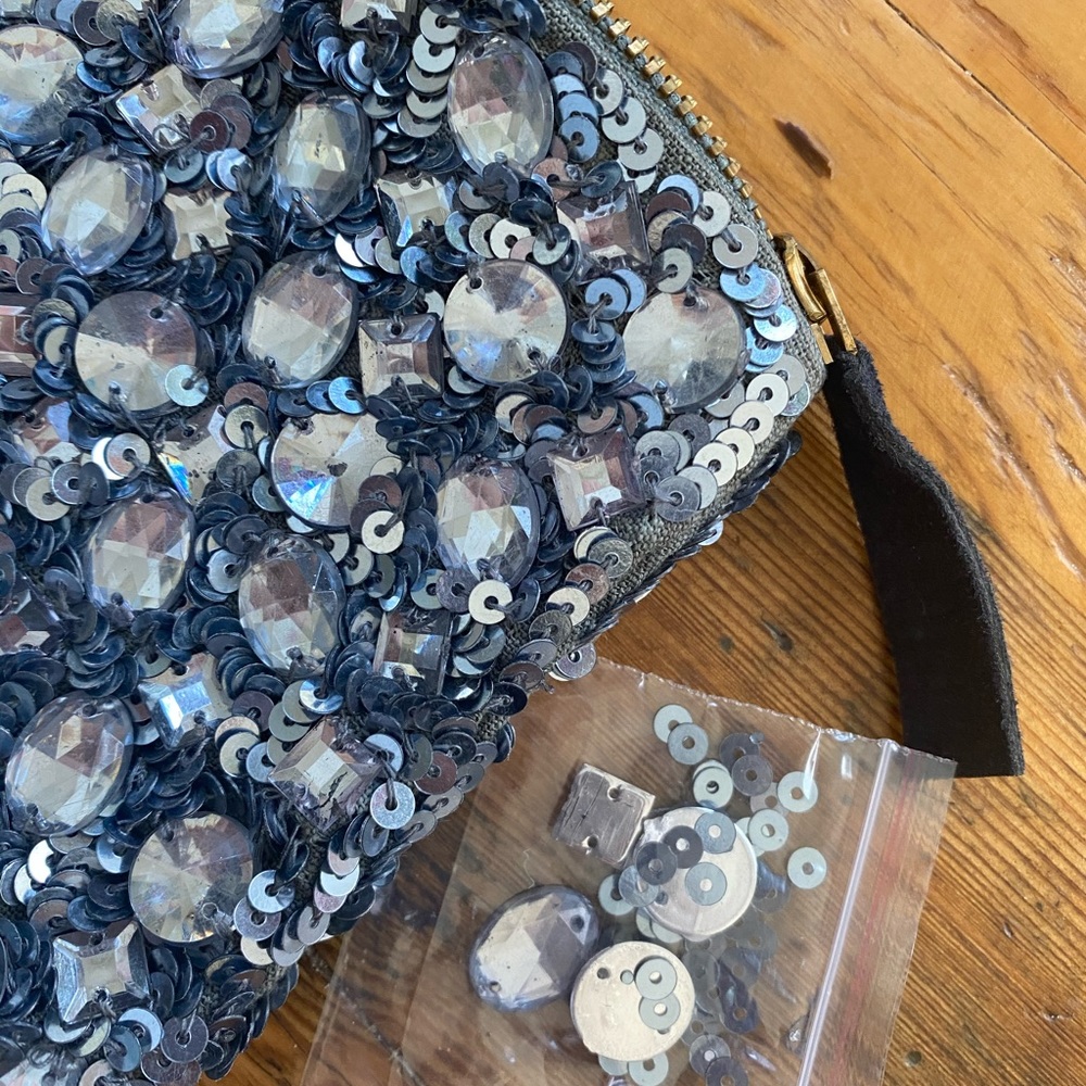 Sequin clutch bag NWOT